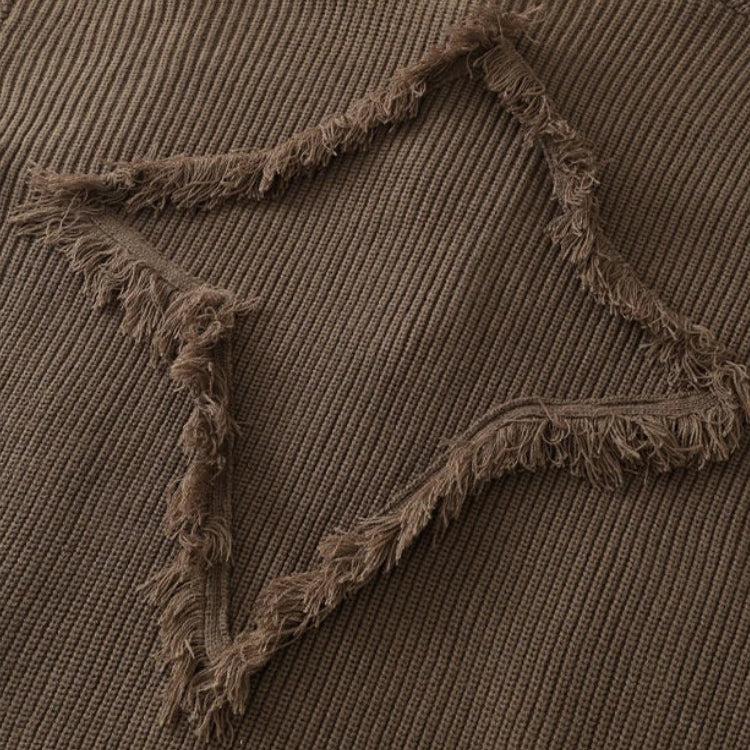 Vintage Pockets Tasseled Knitted Cardigan - KAYSMAR
