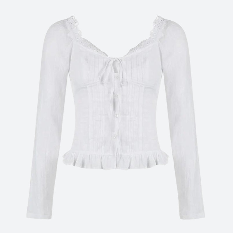 Vintage Ruffled Blouse - KAYSMAR