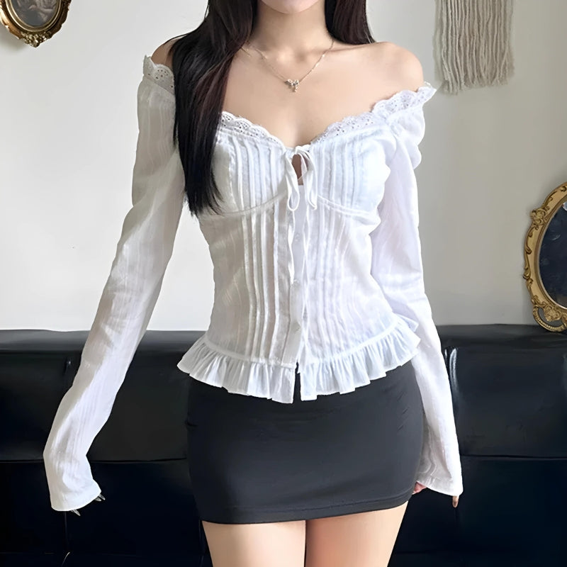 Vintage Ruffled Blouse - KAYSMAR