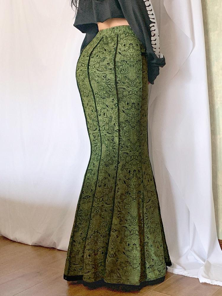 Vintage Slim Fit Maxi Skirt - KAYSMAR