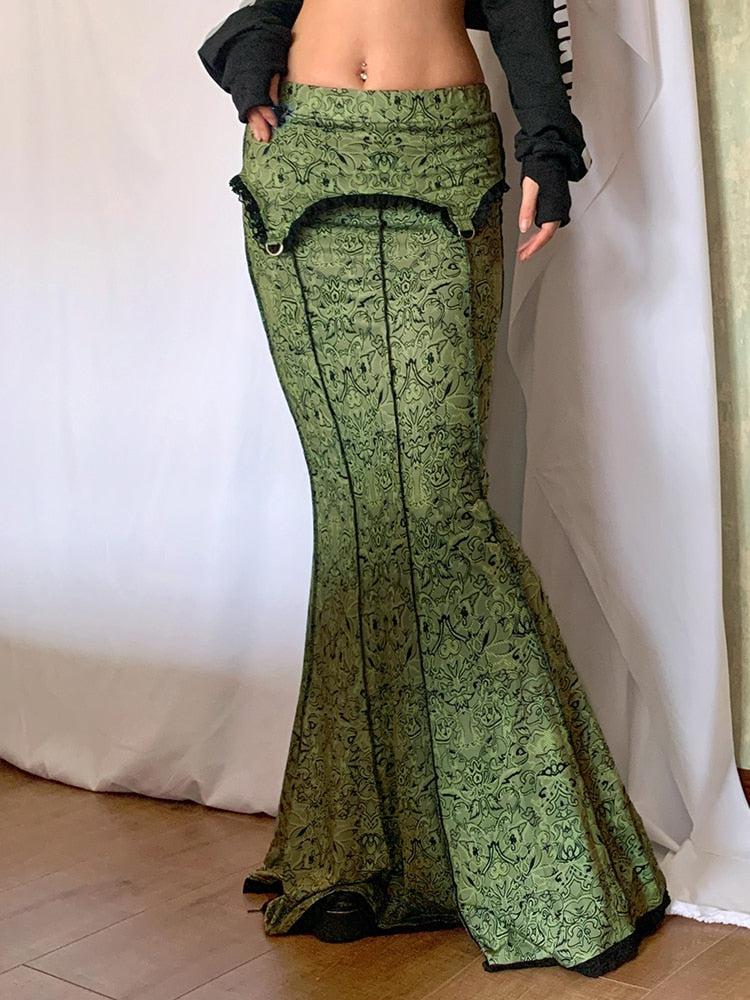 Vintage Slim Fit Maxi Skirt - KAYSMAR