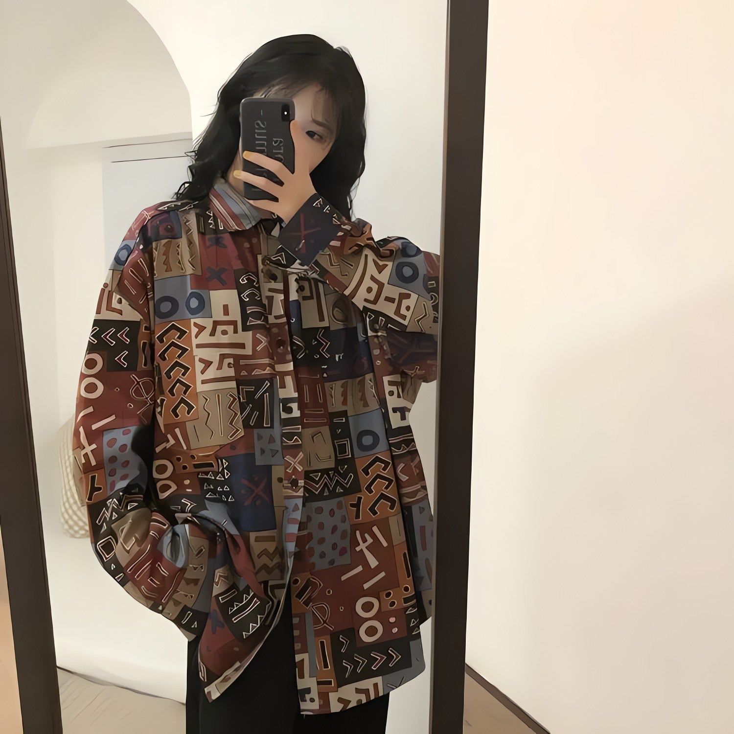 Vintage Abstract Designed Shirt - KAYSMAR