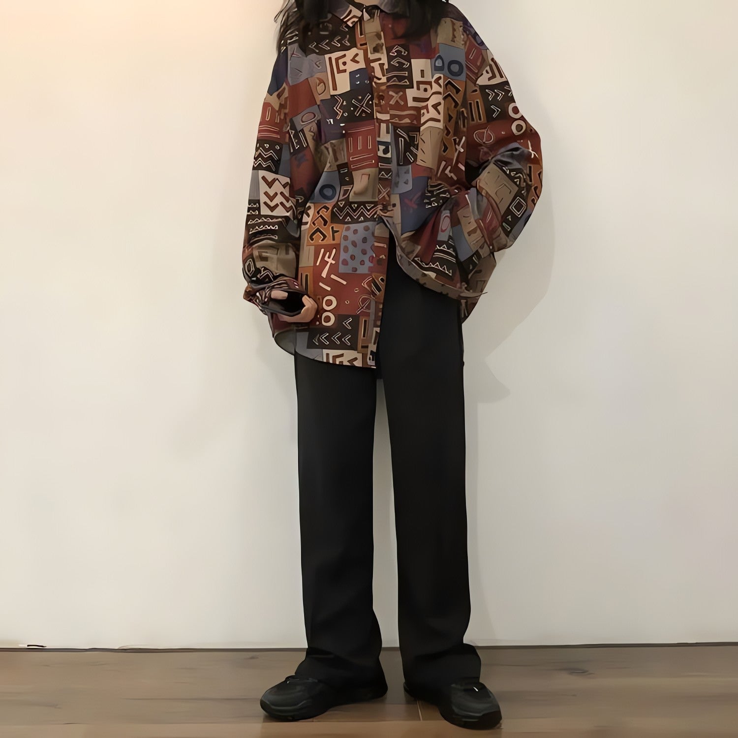 Vintage Abstract Designed Shirt - KAYSMAR