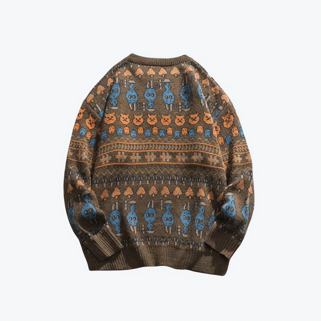 Vintage Animal Figures Knitted Sweater - KAYSMAR