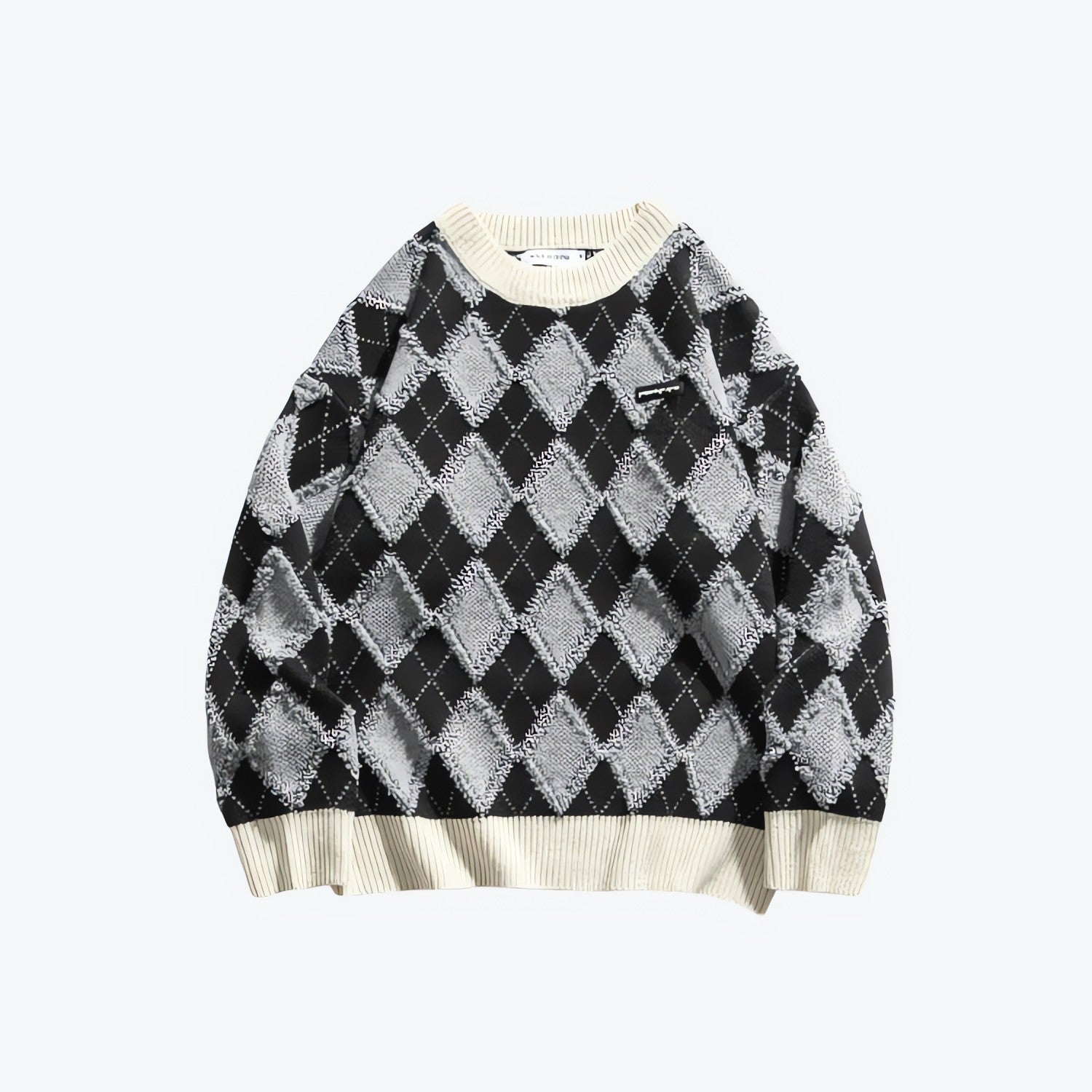 Vintage Argyle Knitted Sweater - KAYSMAR