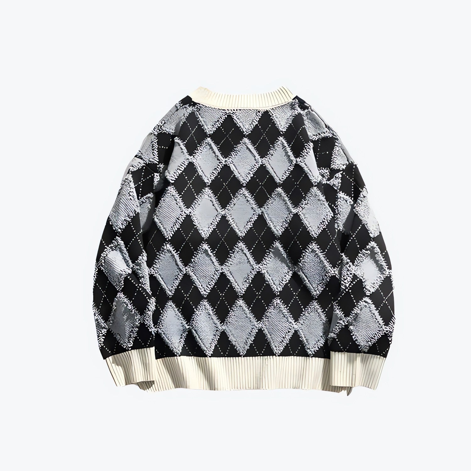 Vintage Argyle Knitted Sweater - KAYSMAR