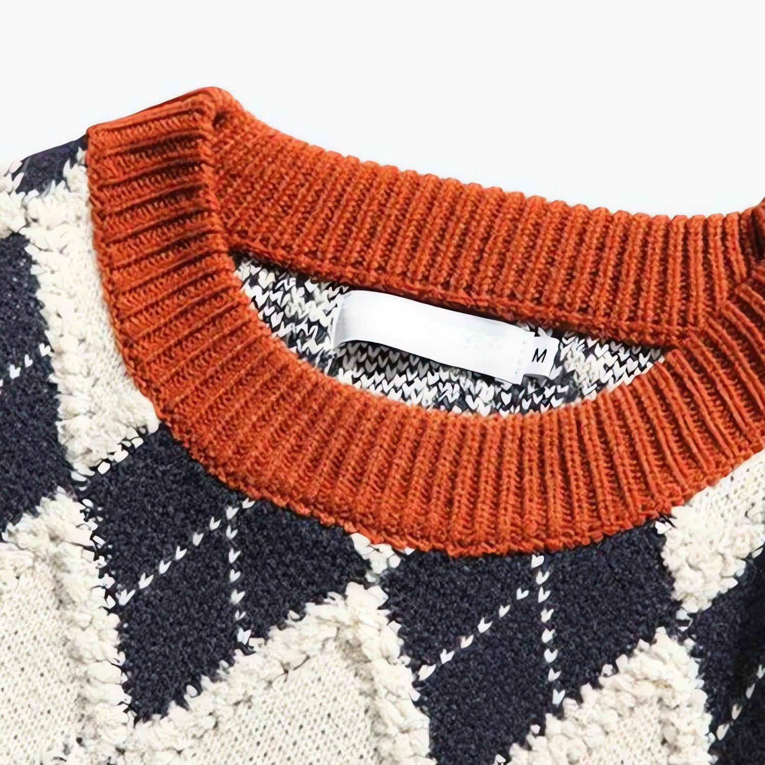 Vintage Argyle Knitted Sweater - KAYSMAR