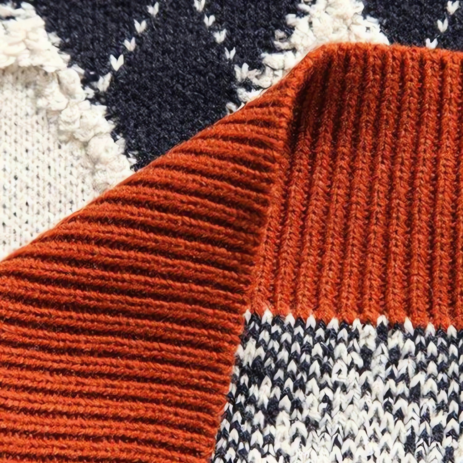 Vintage Argyle Knitted Sweater - KAYSMAR