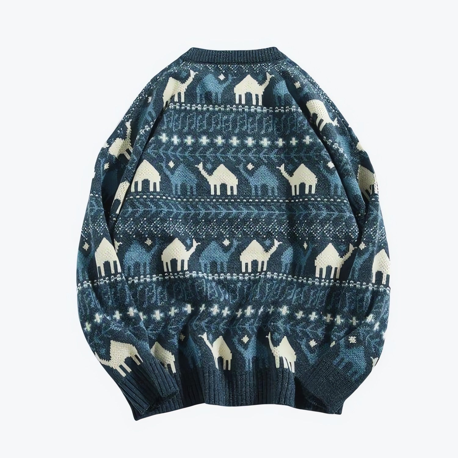 Vintage Camel Knitted Sweater - KAYSMAR