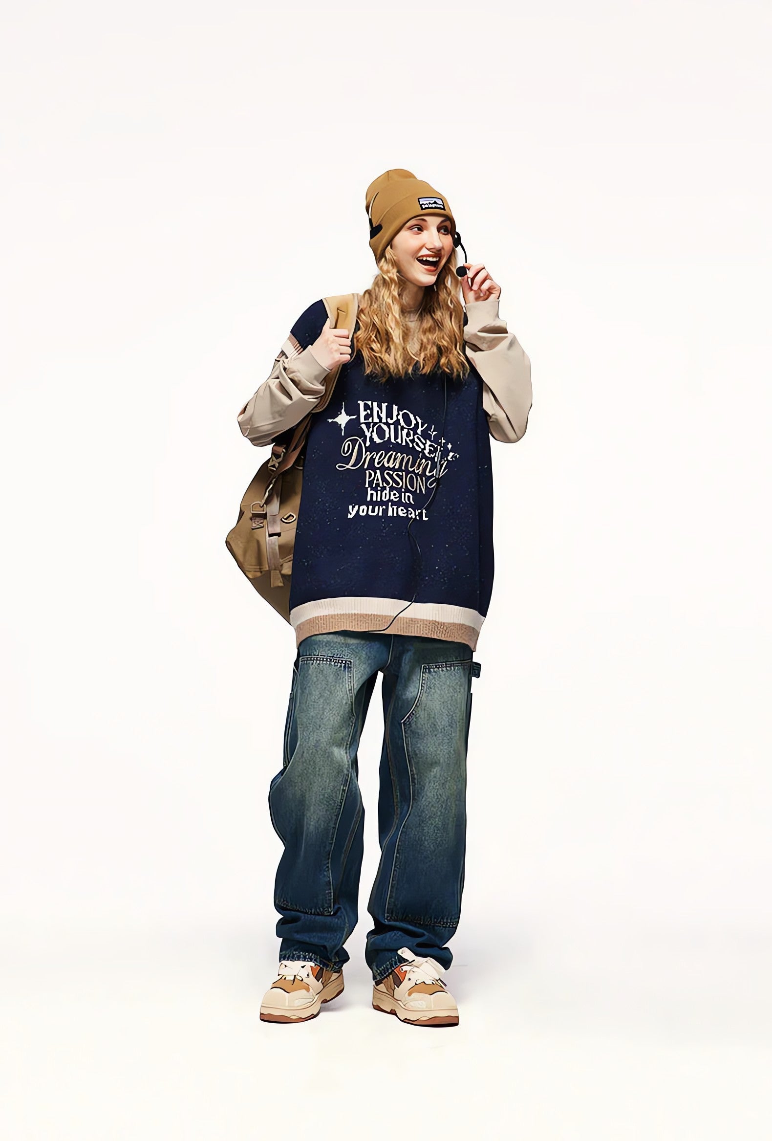 Vintage Enjoy Yourself Knitted Sweater Vest - KAYSMAR