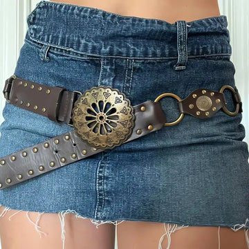 Vintage Ethnic Designed Buckle Belt - KAYSMAR