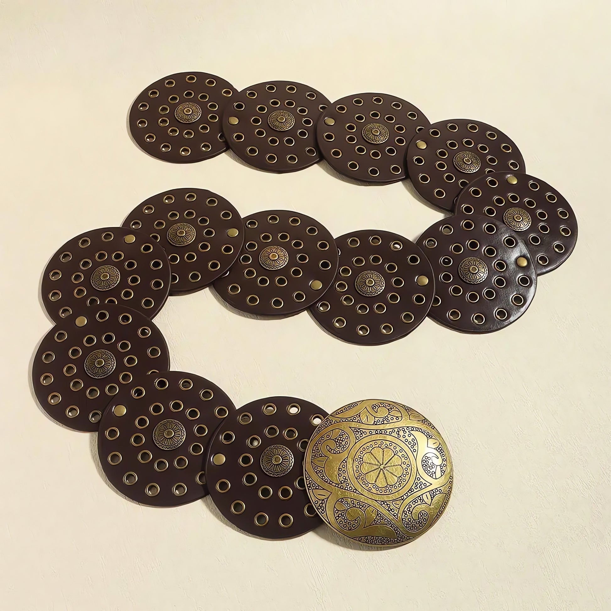 Vintage Ethnic Floral Buckle Belt - KAYSMAR