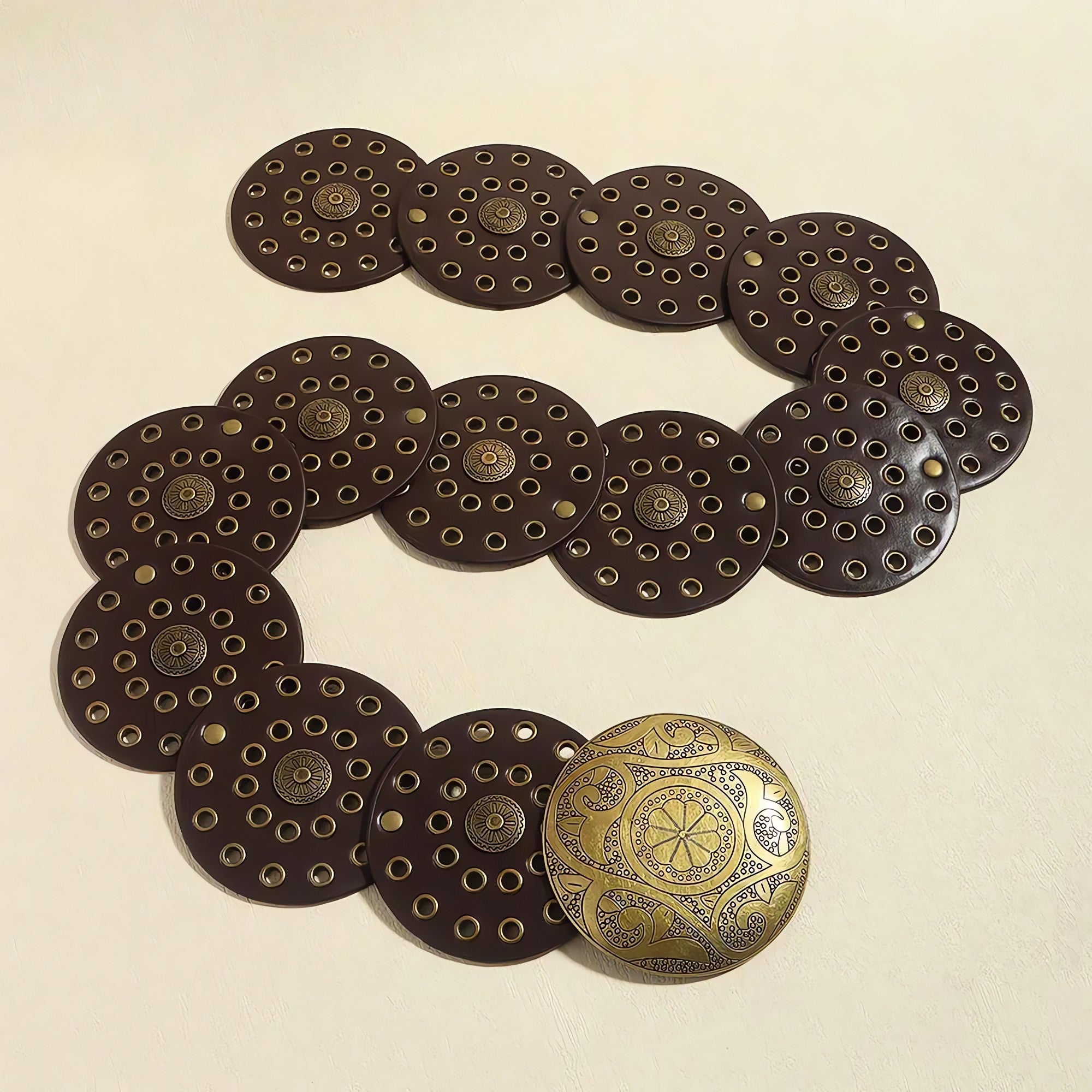 Vintage Ethnic Floral Buckle Belt - KAYSMAR