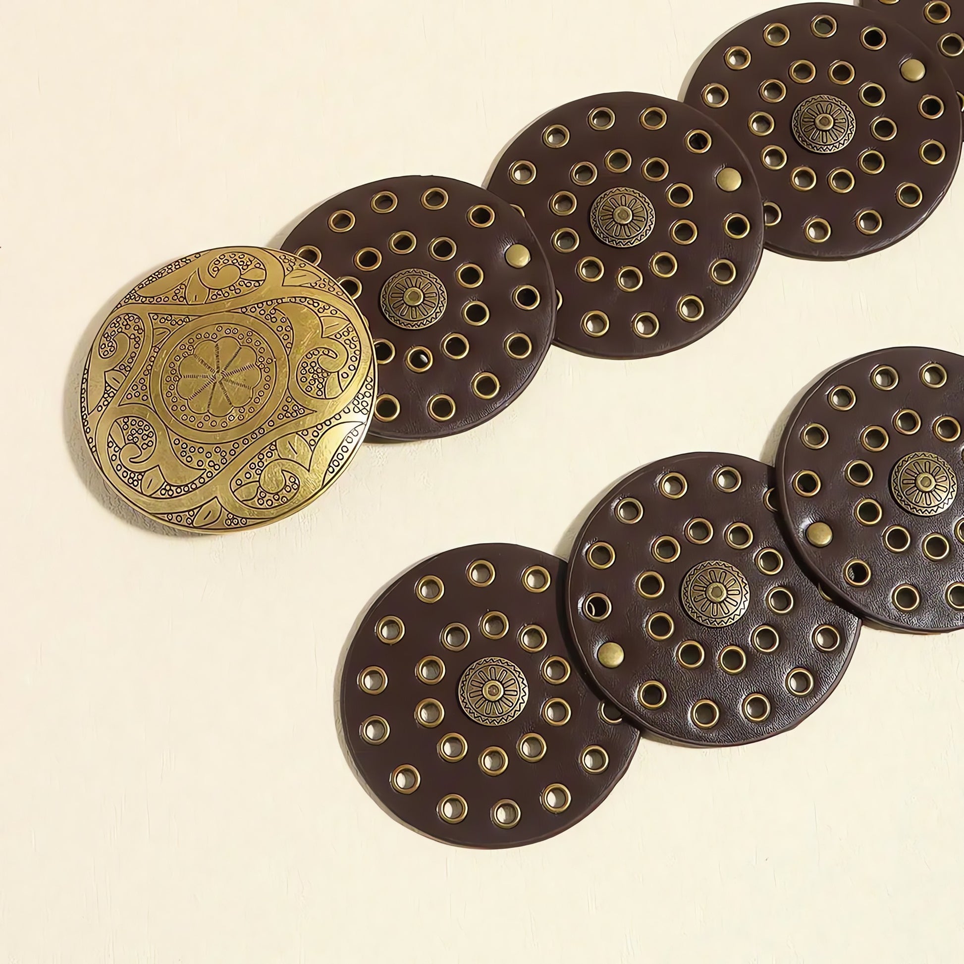 Vintage Ethnic Floral Buckle Belt - KAYSMAR