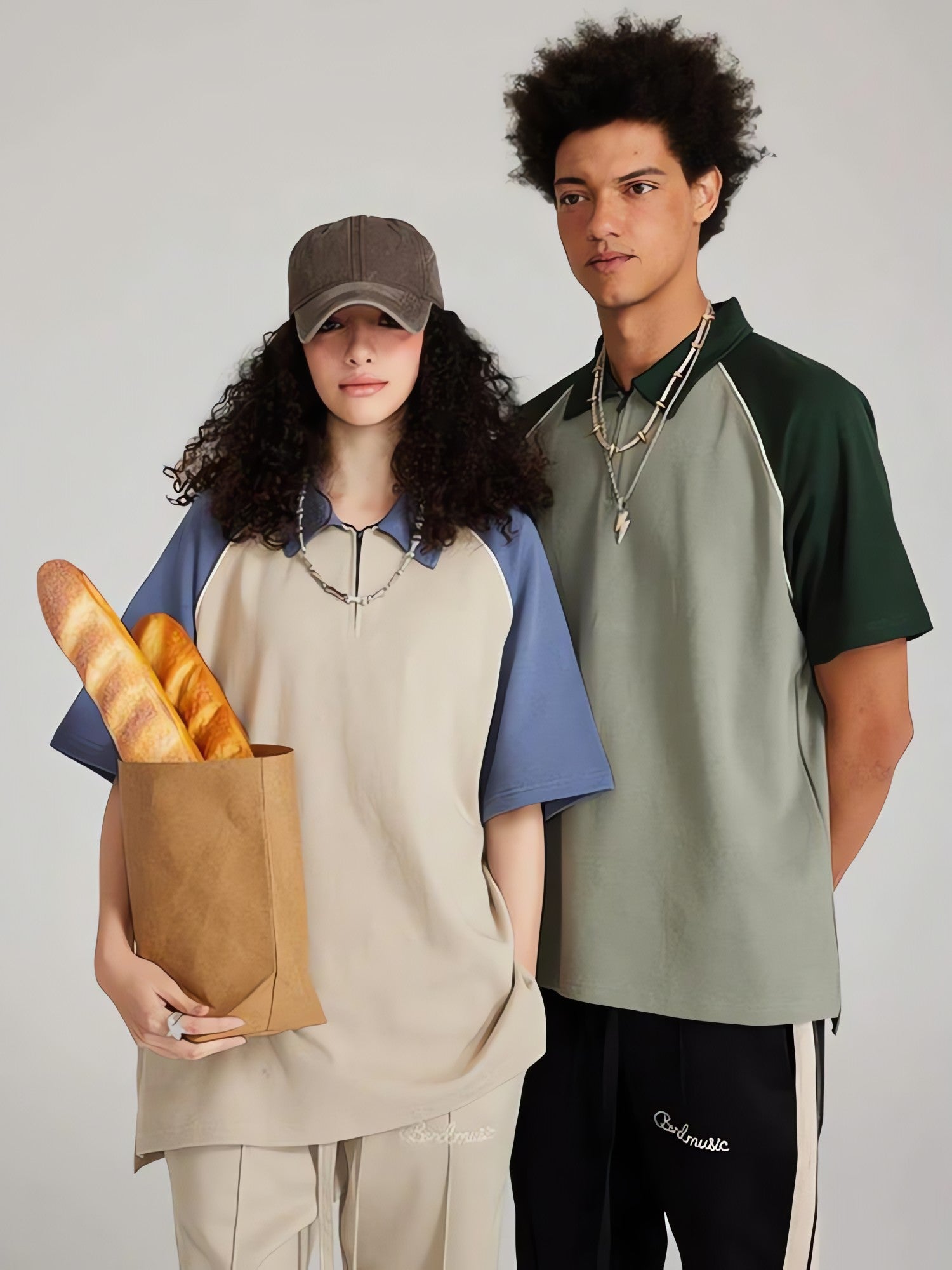 Vintage Half Zip-Up Polo Tee - KAYSMAR