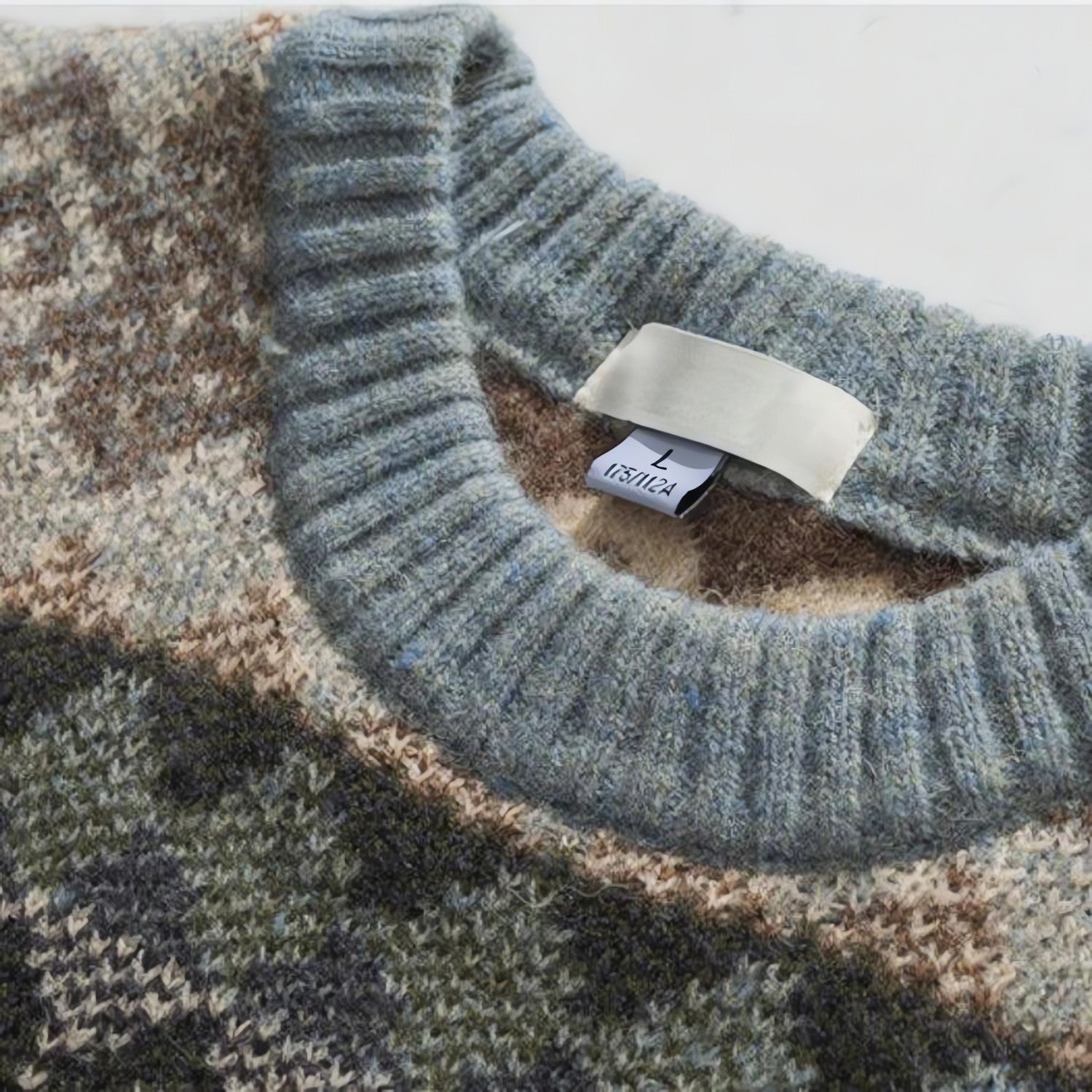 Vintage Jacquard Knitted Sweater - KAYSMAR