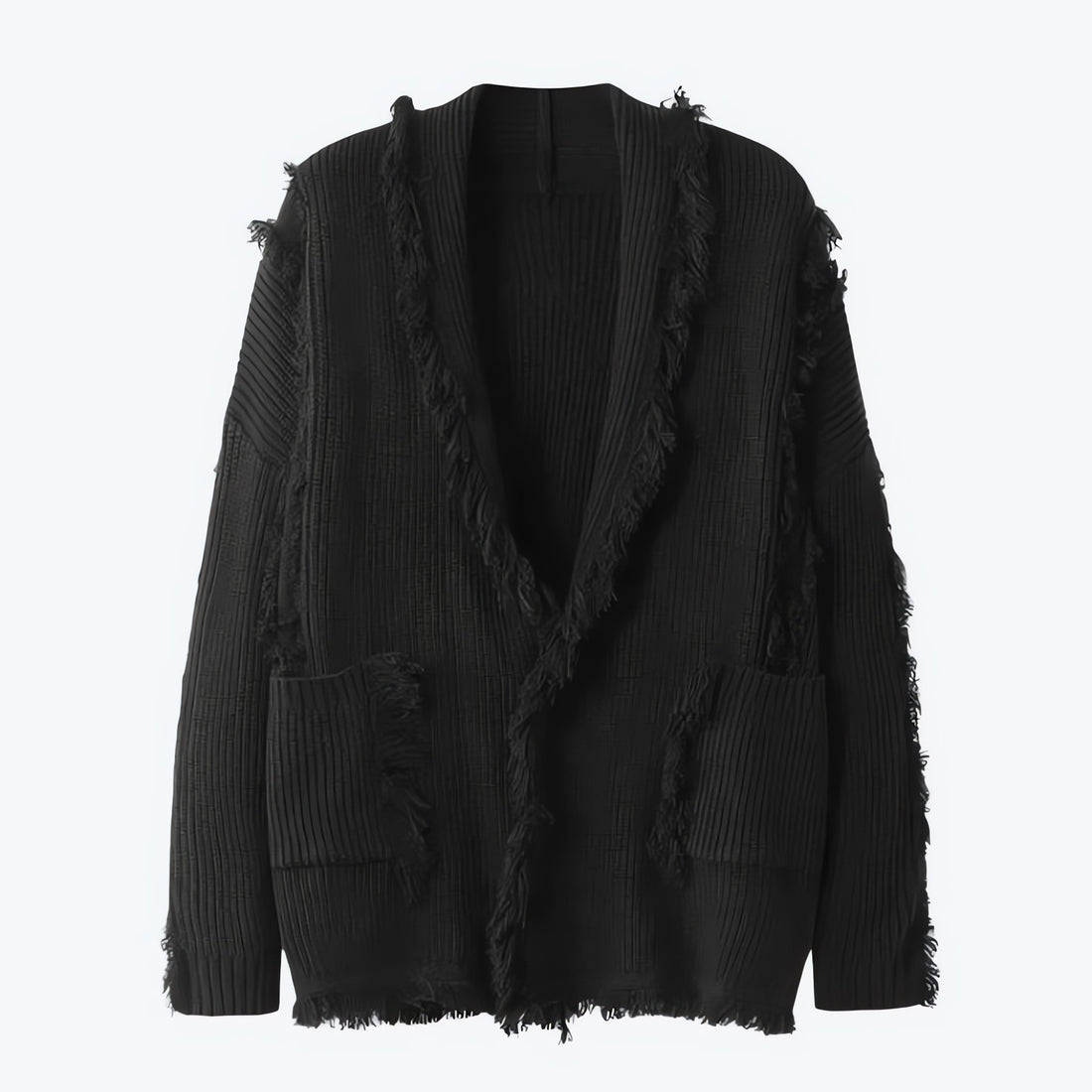 Vintage Pockets Tasseled Knitted Cardigan - KAYSMAR