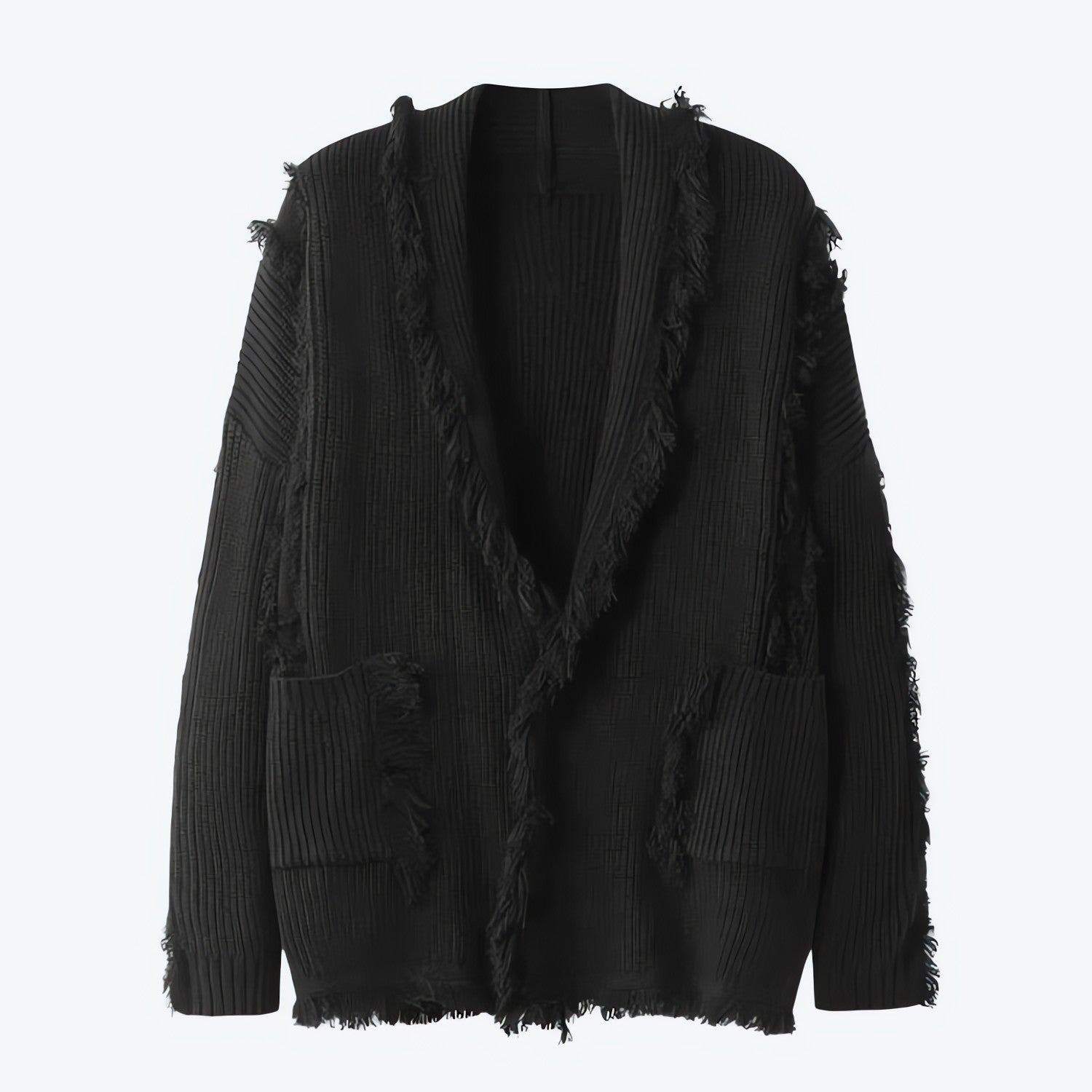 Vintage Pockets Tasseled Knitted Cardigan - KAYSMAR