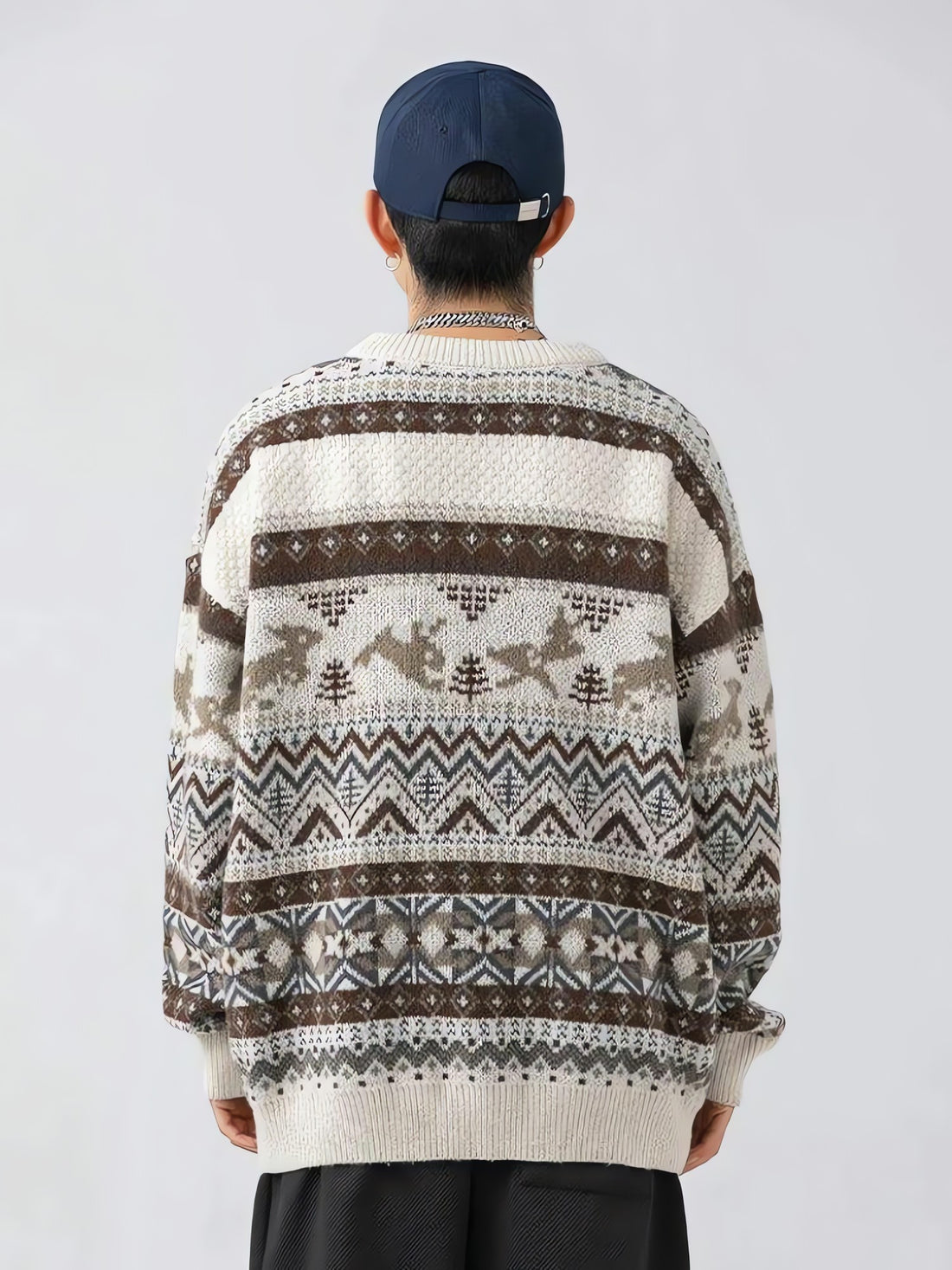 Vintage Rabbits Knitted Sweater - KAYSMAR