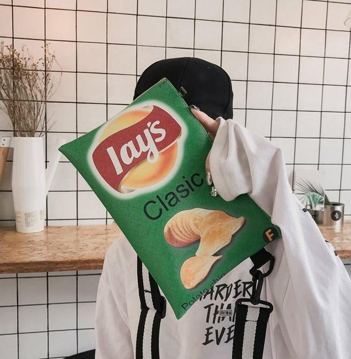 Weirdcore Lays Chips Crossbody Bag - KAYSMAR