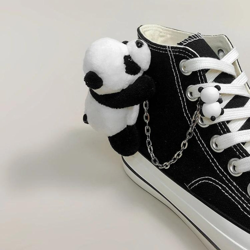 Weirdcore Panda Canvas Shoes - KAYSMAR