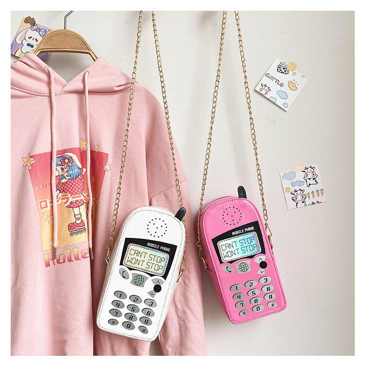 Weirdcore Retro Mobile Phone Shaped Handbag - KAYSMAR