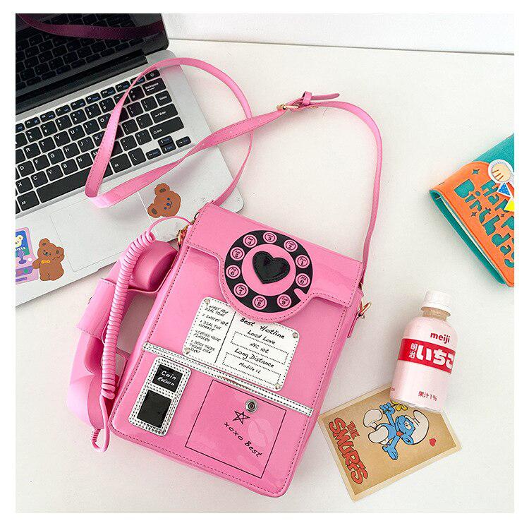 Weirdcore Retro Phone Shaped Crossbody Bag - KAYSMAR