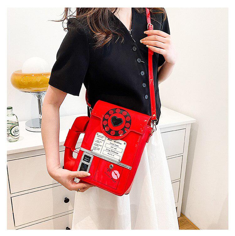 Weirdcore Retro Phone Shaped Crossbody Bag - KAYSMAR