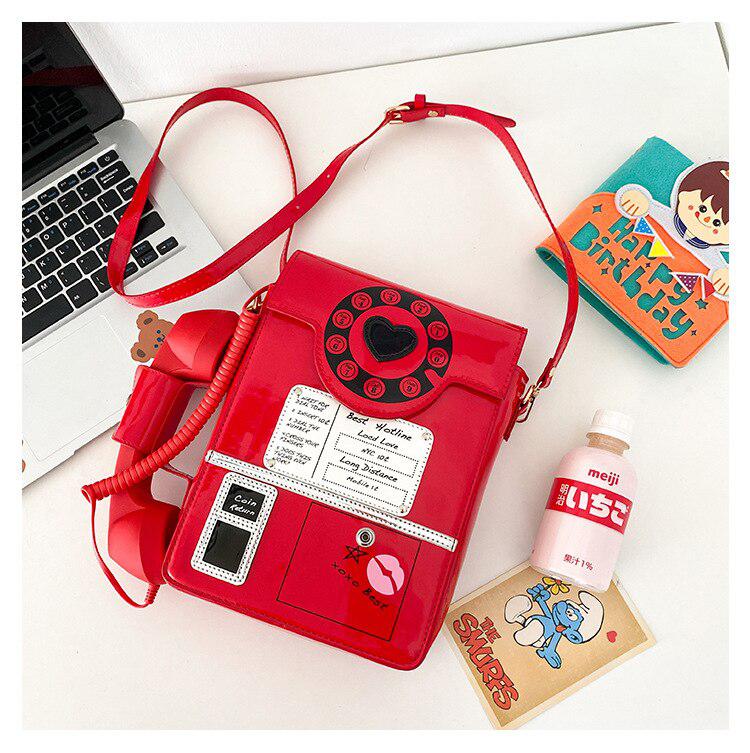 Weirdcore Retro Phone Shaped Crossbody Bag - KAYSMAR