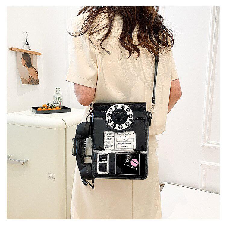 Weirdcore Retro Phone Shaped Crossbody Bag - KAYSMAR