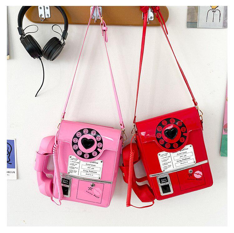Weirdcore Retro Phone Shaped Crossbody Bag - KAYSMAR