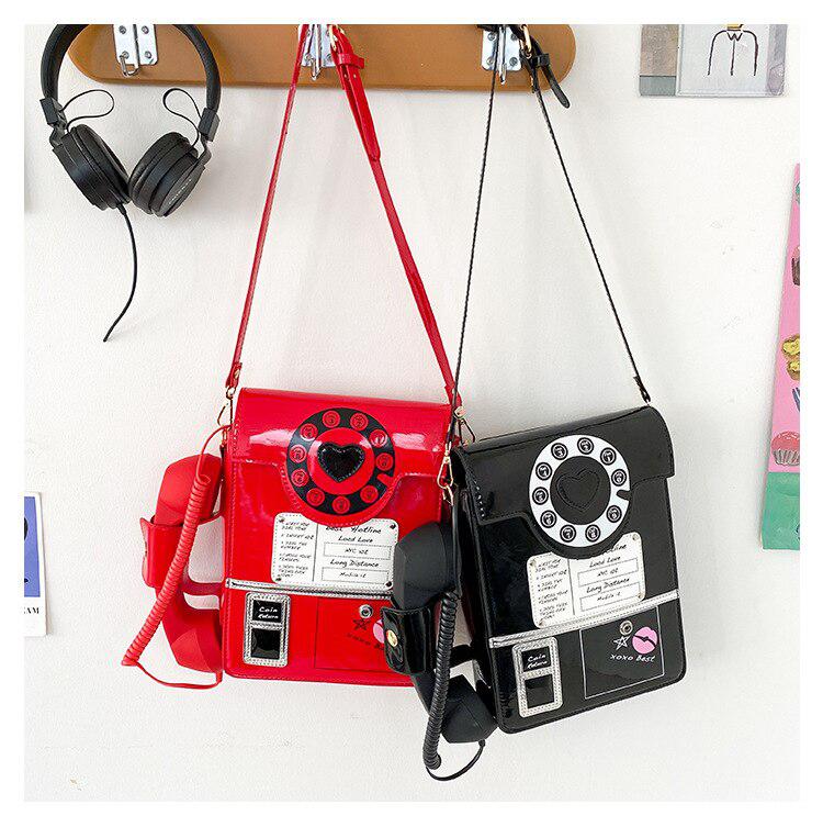 Weirdcore Retro Phone Shaped Crossbody Bag - KAYSMAR