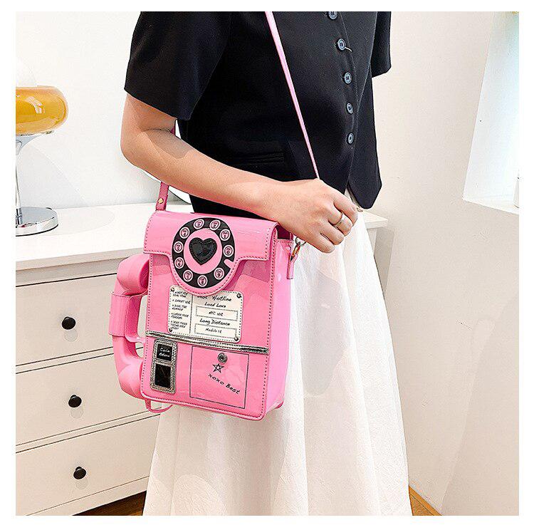 Weirdcore Retro Phone Shaped Crossbody Bag - KAYSMAR