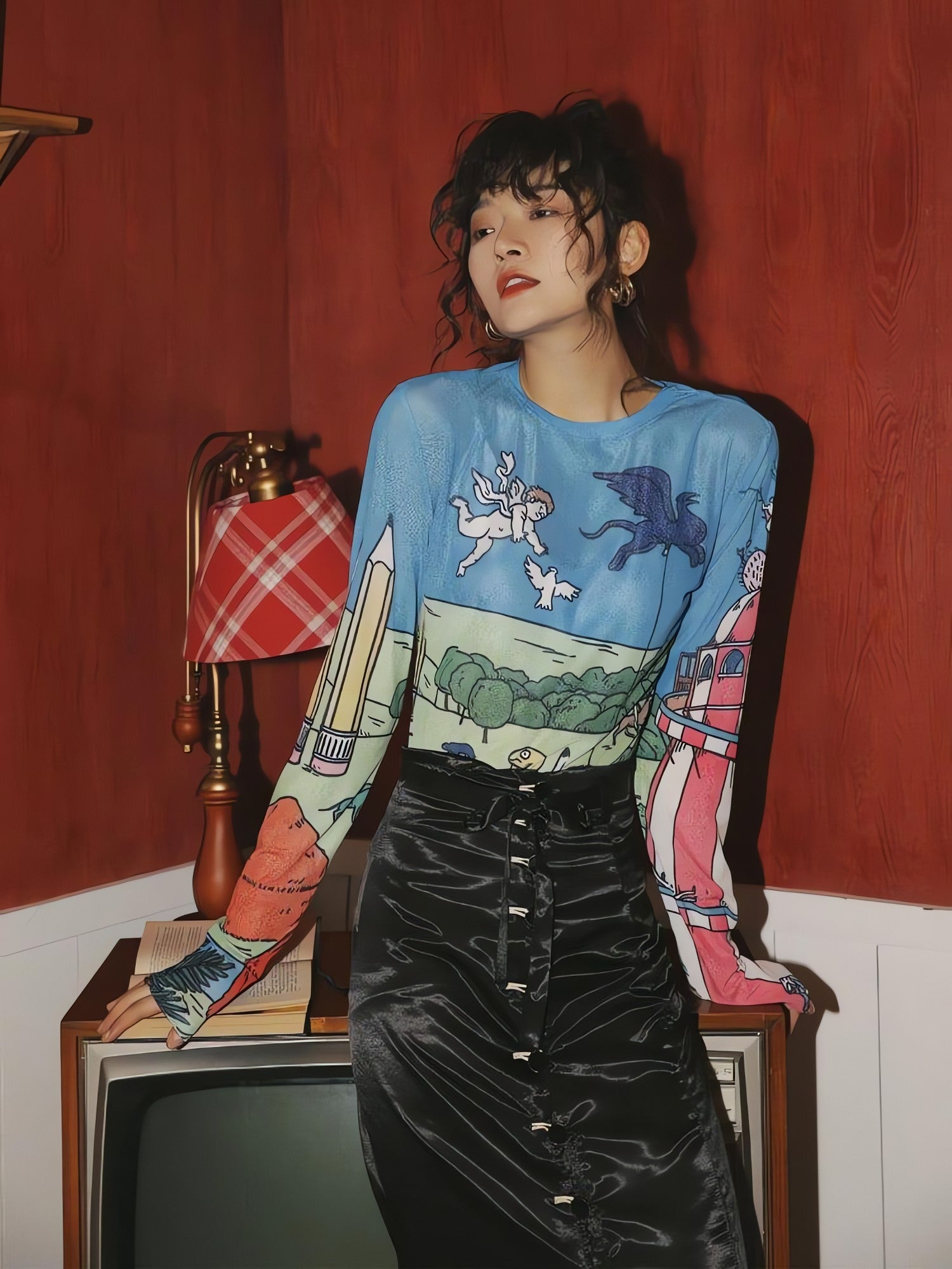 Weirdcore Dream Mesh Top - KAYSMAR