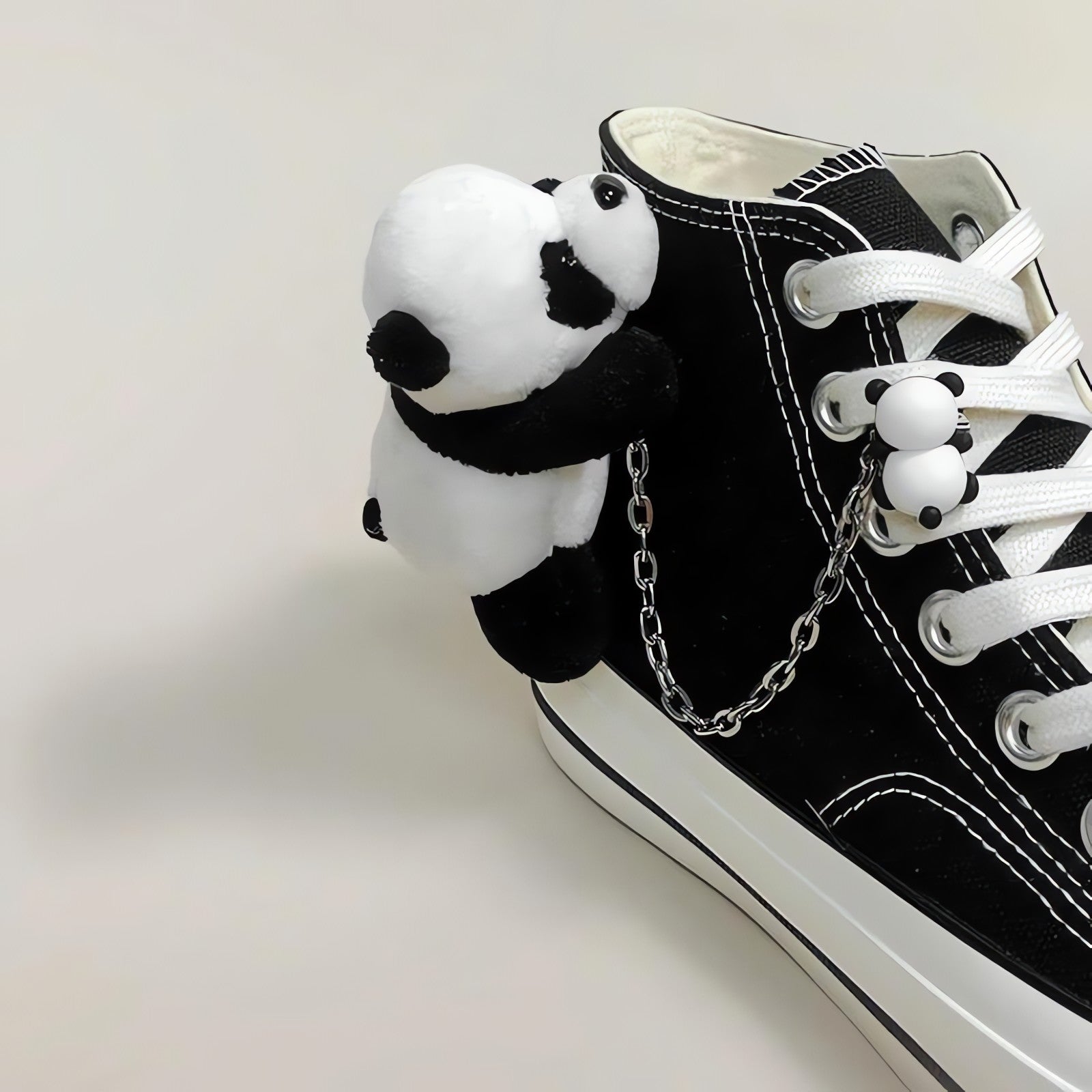 Weirdcore Panda Canvas Shoes - KAYSMAR