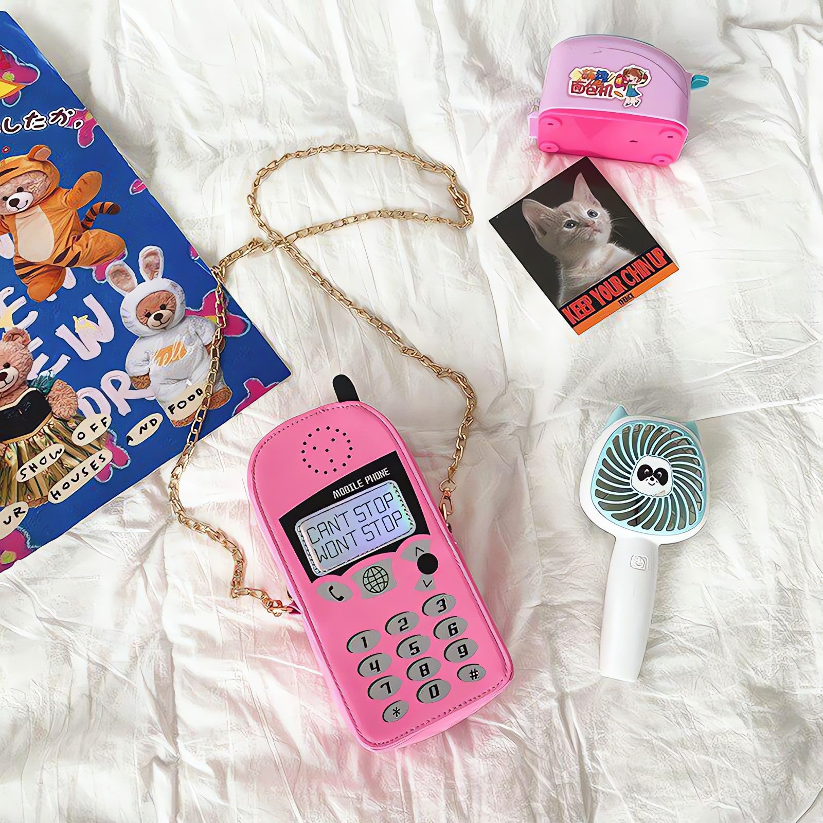 Weirdcore Retro Mobile Phone Shaped Handbag - KAYSMAR