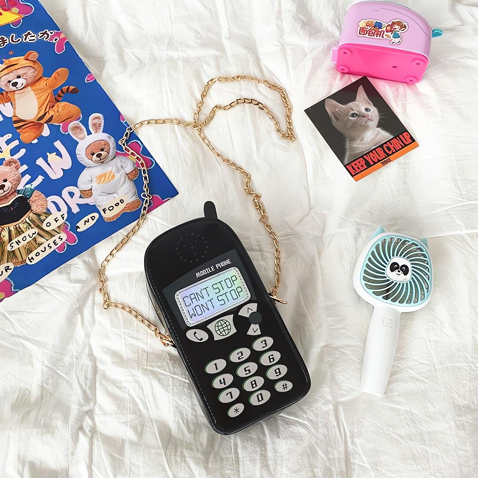 Weirdcore Retro Mobile Phone Shaped Handbag - KAYSMAR