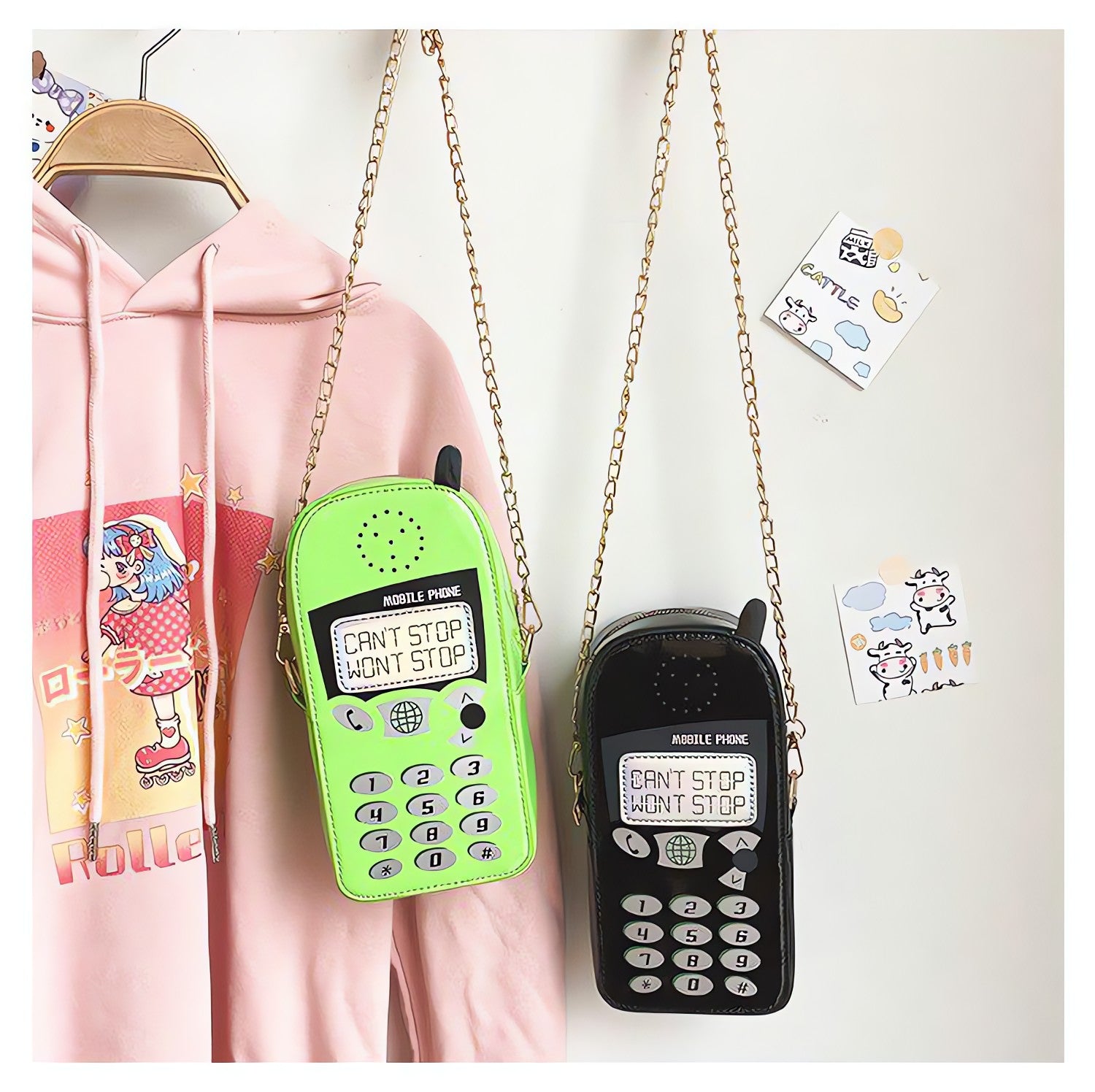 Weirdcore Retro Mobile Phone Shaped Handbag - KAYSMAR