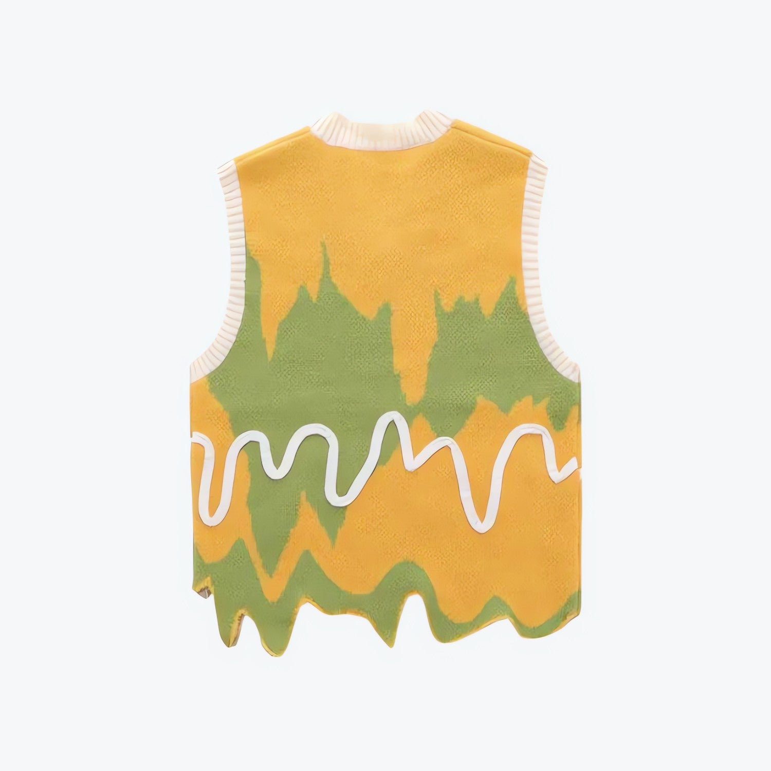 Weirdcore Wavy Striped Sweater Vest - KAYSMAR