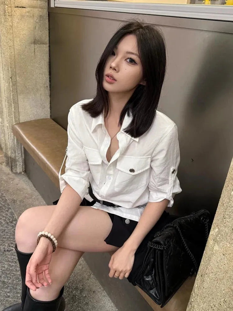 White Button Up Shirt - KAYSMAR