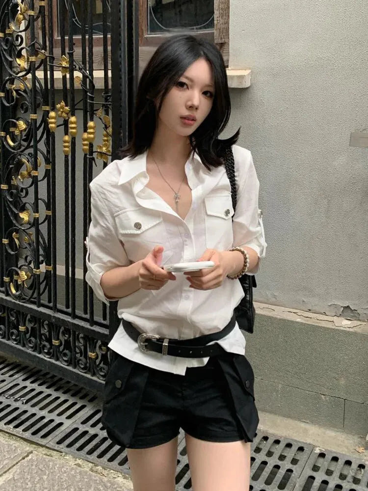 White Button Up Shirt - KAYSMAR