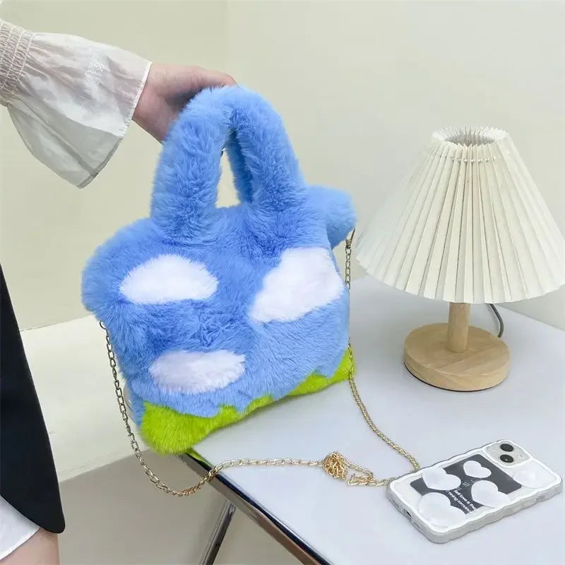 White Clouds & Blue Sky Fluffy Bag - KAYSMAR