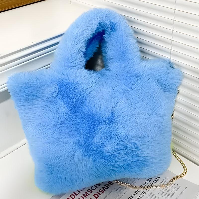 White Clouds & Blue Sky Fluffy Bag - KAYSMAR