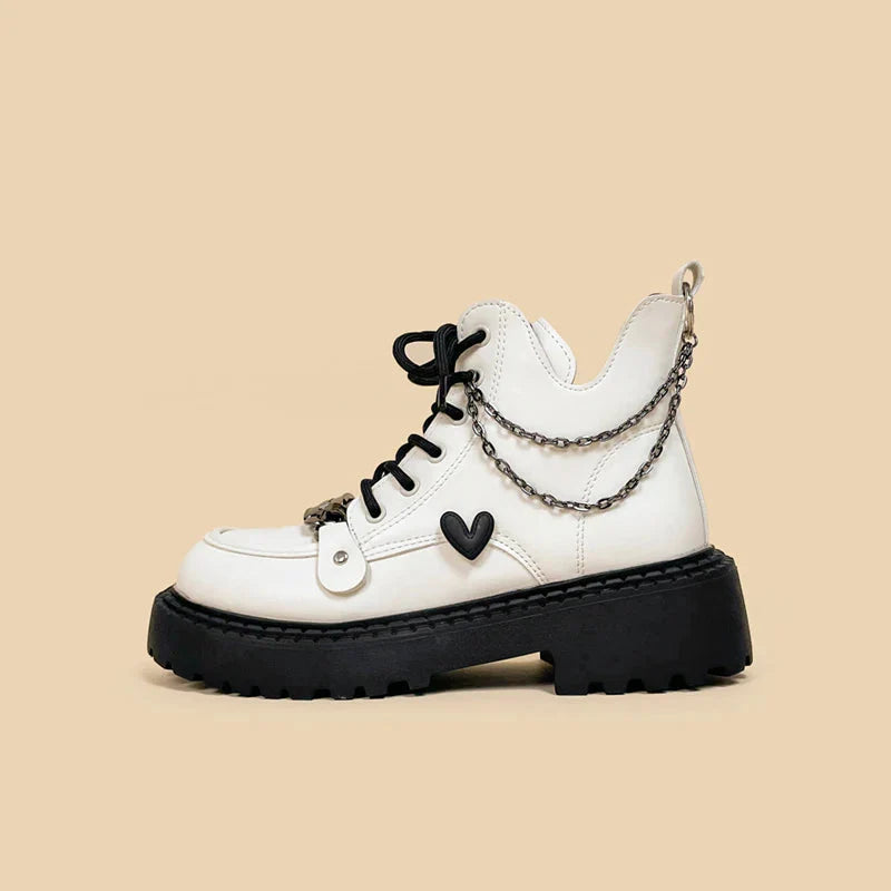White Platform Boots - KAYSMAR