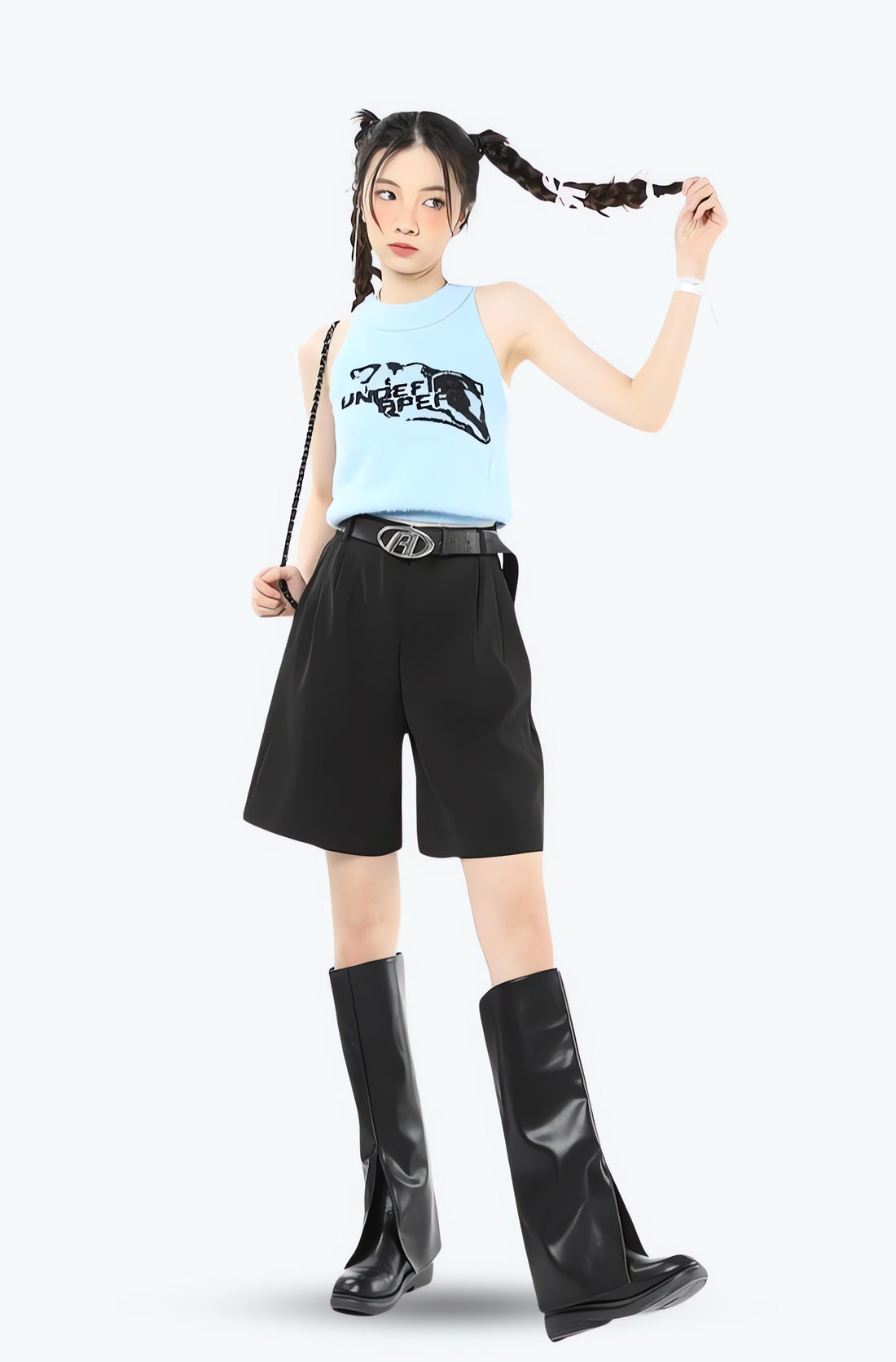 Wide Leg Pleated Shorts - KAYSMAR