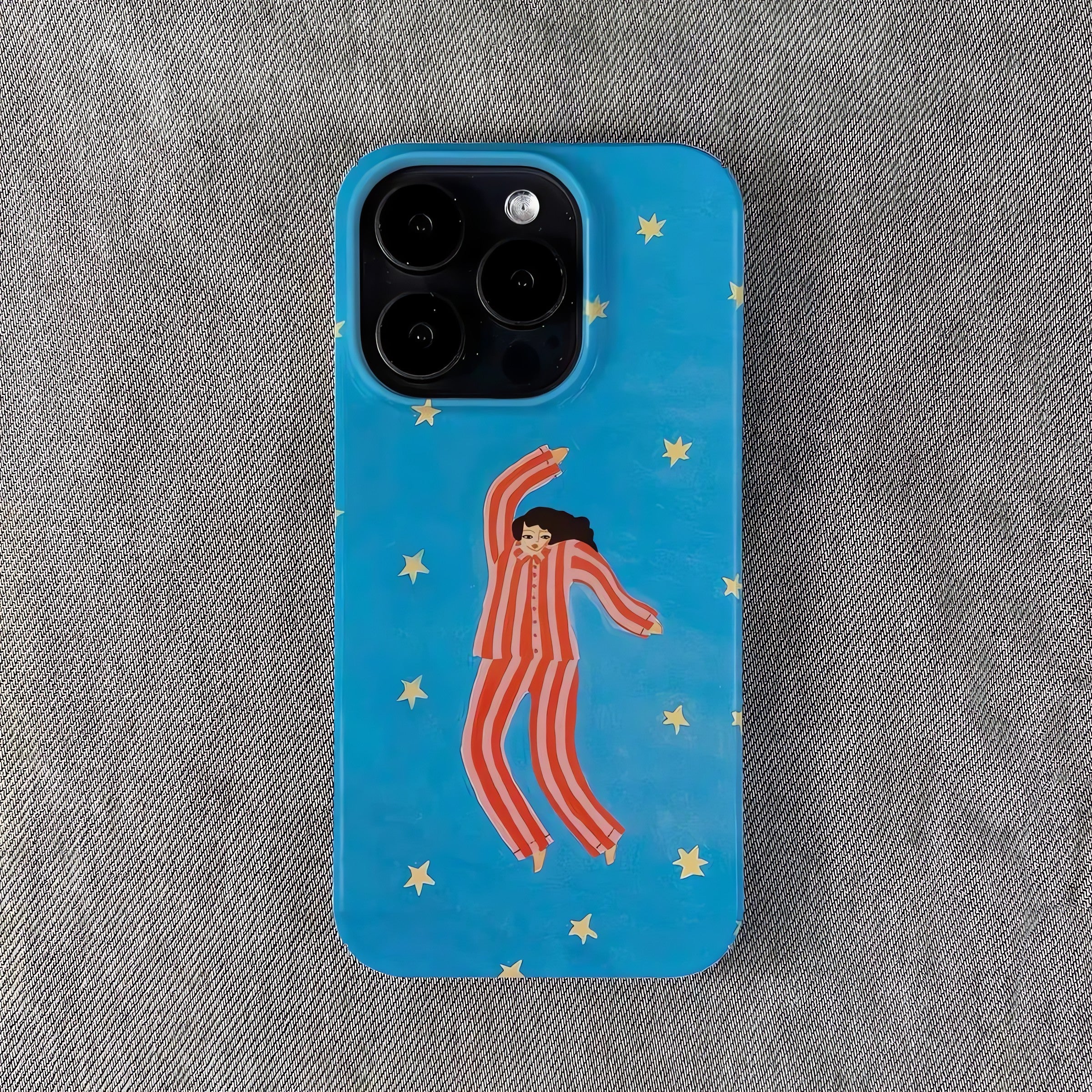 Woman In Pajamas Phone Case