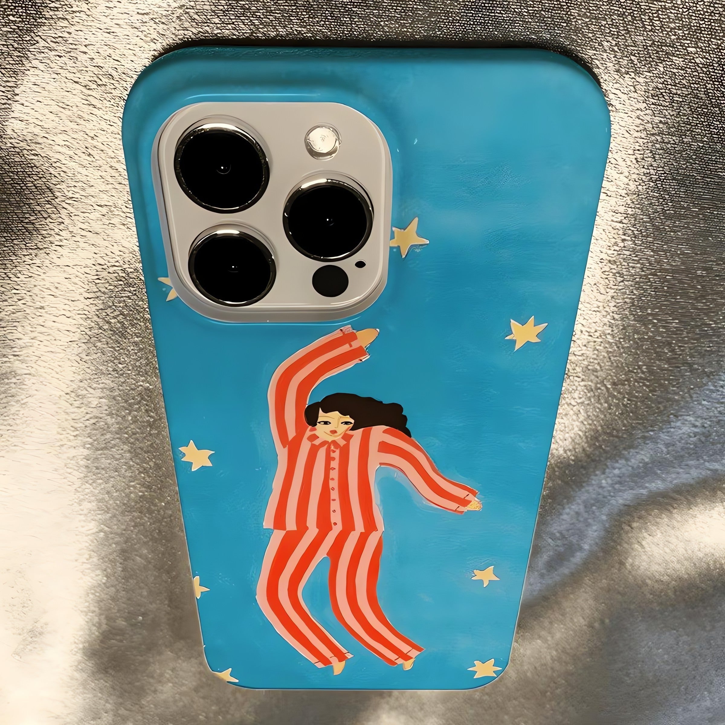 Woman In Pajamas Phone Case