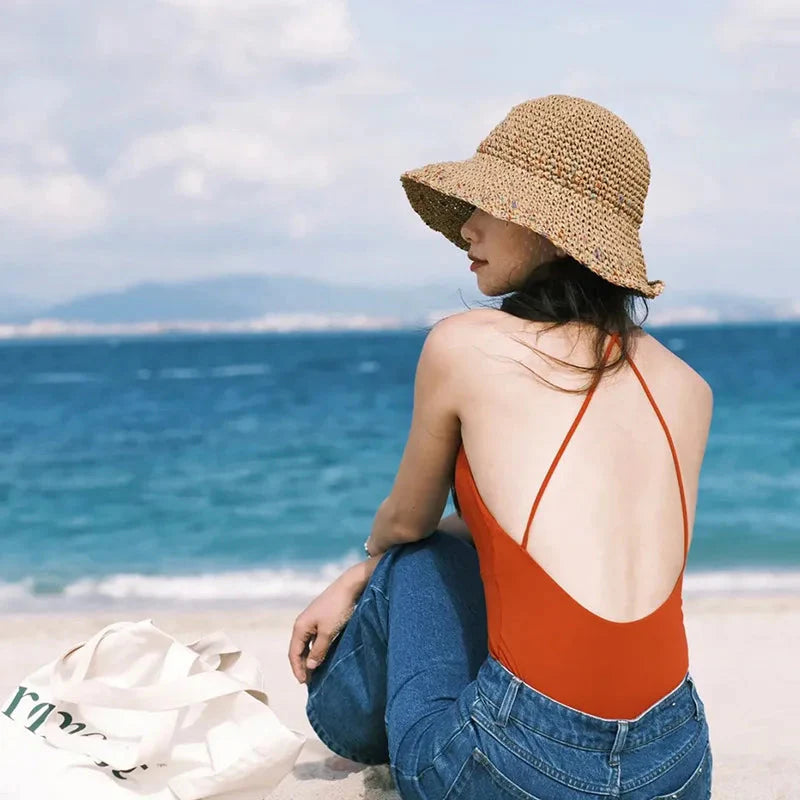 Woven Straw Bucket Hat - KAYSMAR