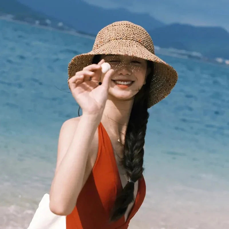 Woven Straw Bucket Hat - KAYSMAR