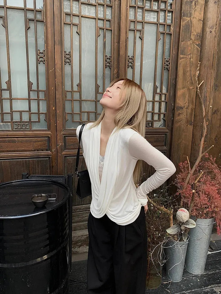 Wrap Lace Blouse - KAYSMAR